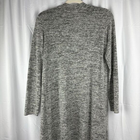 Velvet By Graham Spencer Cardigan Womens Sm Gray Heathered Duster Long Line Open - Picture 13 of 16